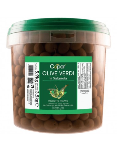 Olive in Salamoia Secchiello 3,5kg Copar