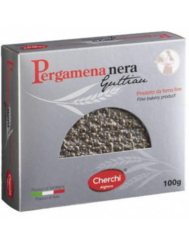 Pergamena Nera di Pane Guttiau Astuccio 100g Cherchi