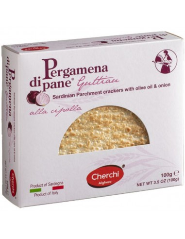 Pergamena di Pane Guttiau alla Cipolla Astuccio 100g Cherchi