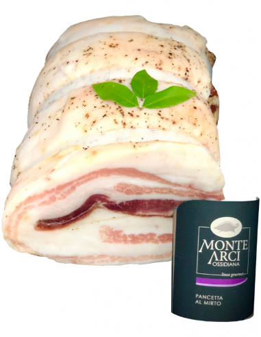 Pancetta Steccata al Mirto S.V. 1,3Kg ca Monte Arci